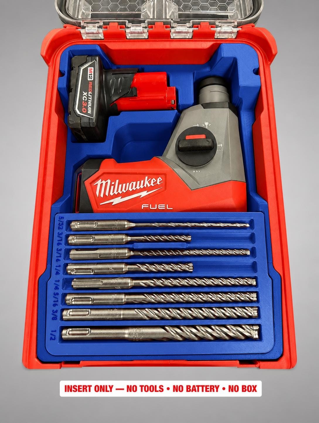 Milwaukee Packout Insert for M12 FUEL 12V 5/8 in. SDS-Plus Rotary Hammer