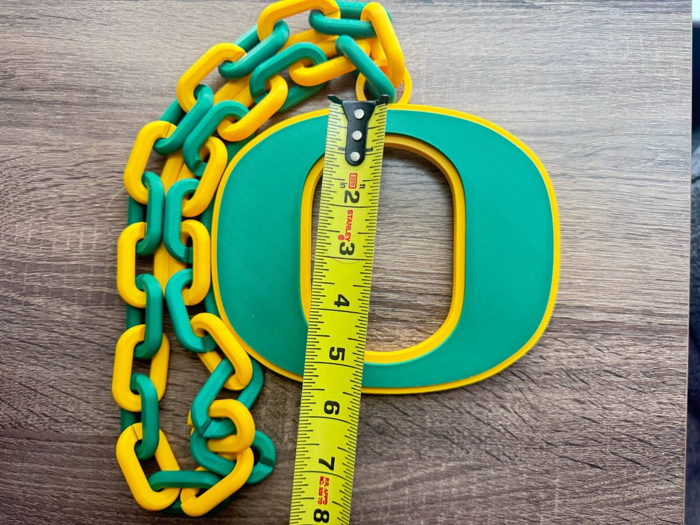 Oregon Ducks Oversized Necklace, Hype Chain [Made to Order]