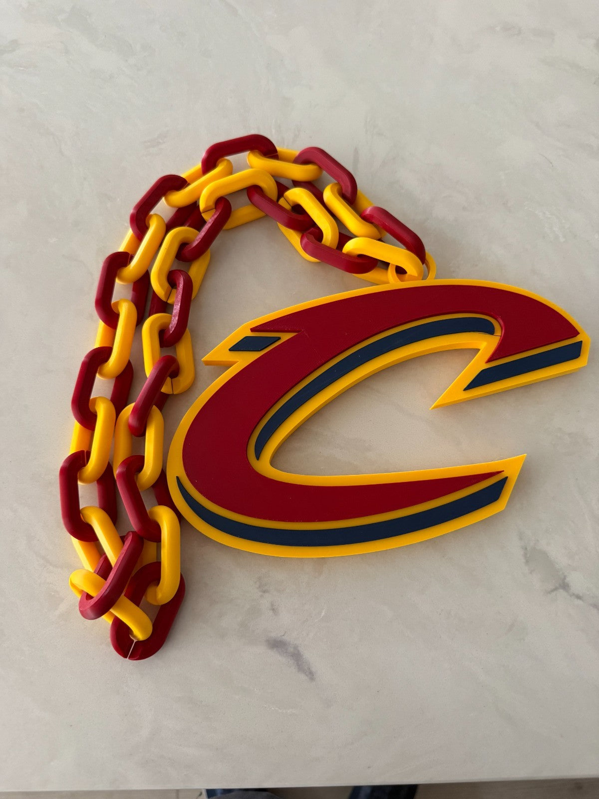 Cleveland Cavaliers Oversized Necklace Turnover Chain Pendant Handmade