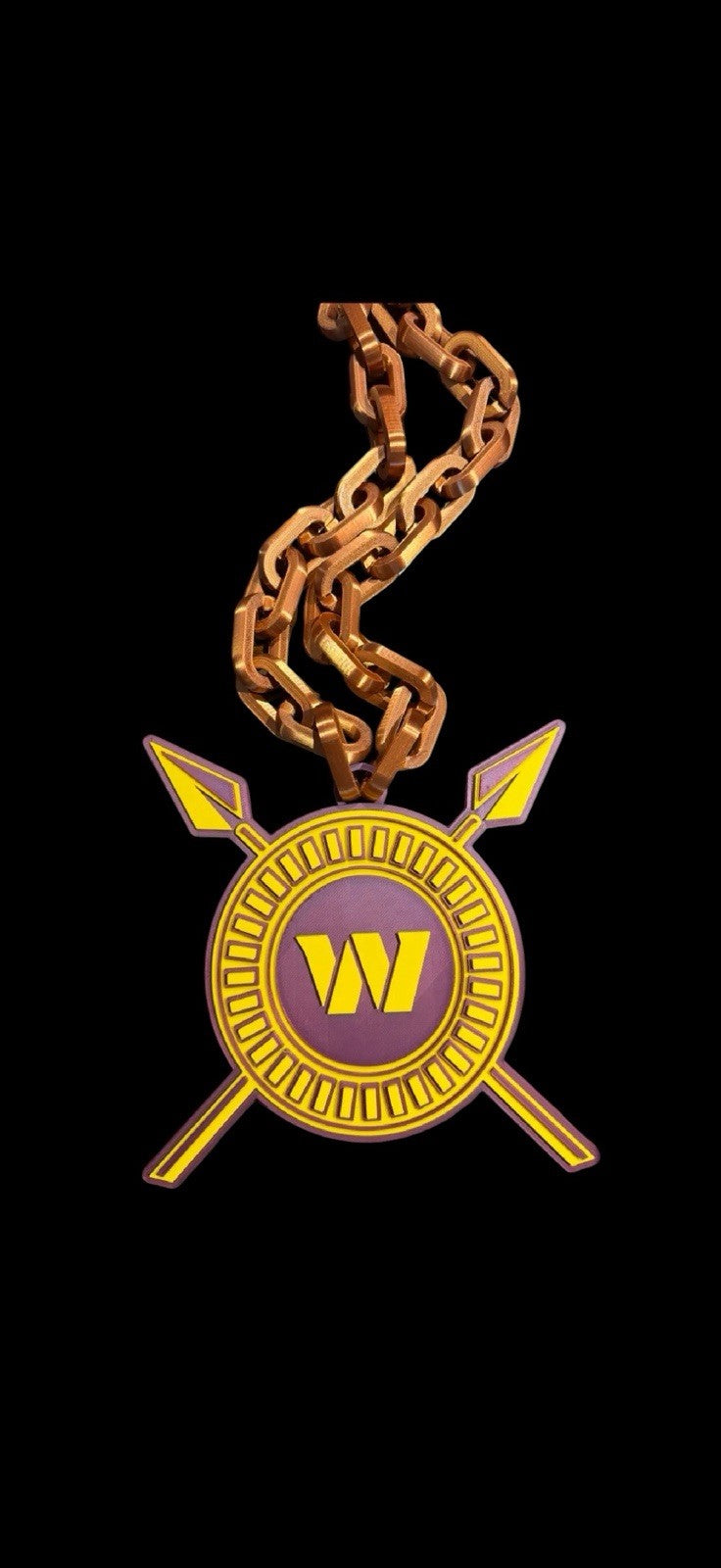 Washington Commanders Alternate Logo Hype Chain - Oversized 3D Printed Medal