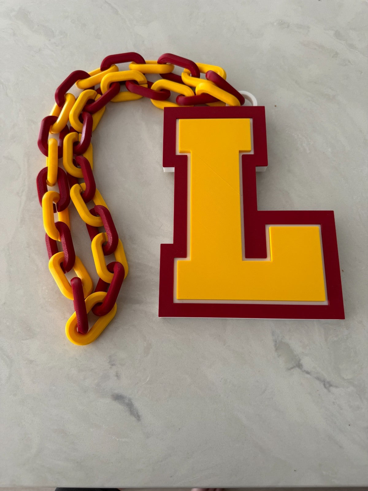 Loyola Chicago Ramblers Oversized Necklace Turnover Hype Chain Handmade 3D Print