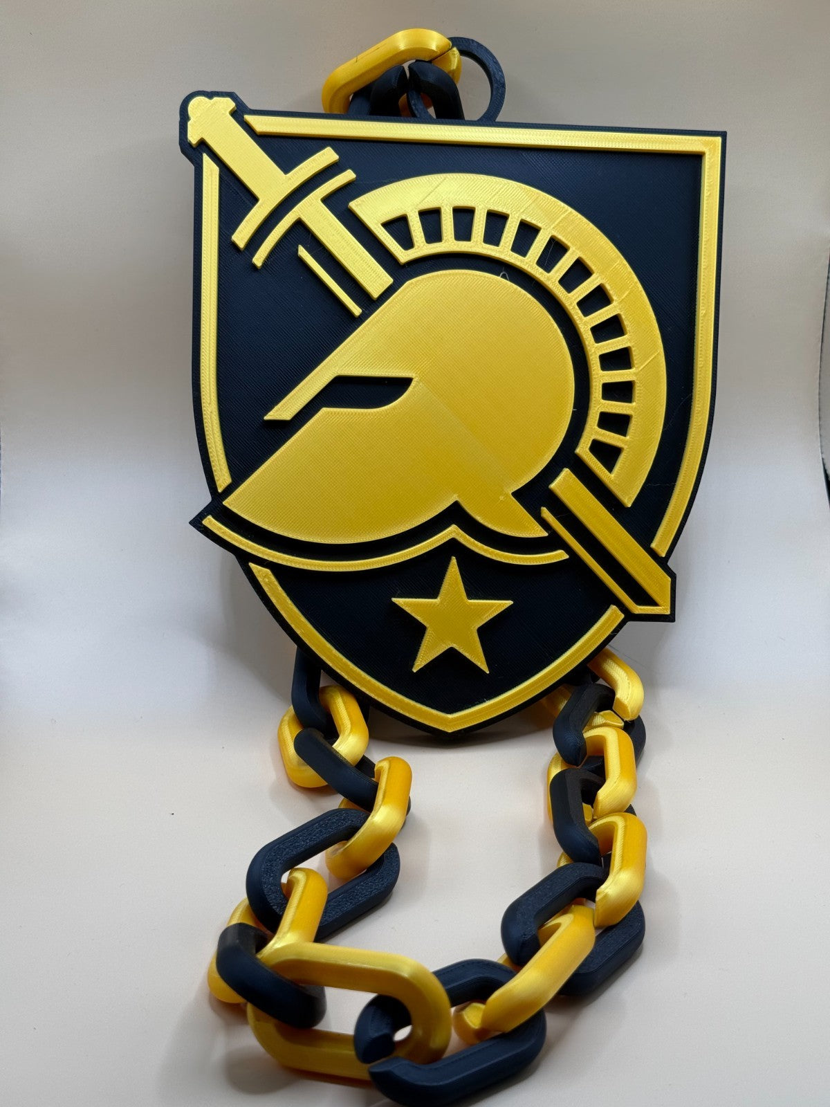 Army Black Knights Necklace Turnover Chain HandMade 3D printed