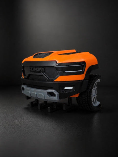 Custom 3D Printed RAM TRX Front Grill Key Holder - Orange