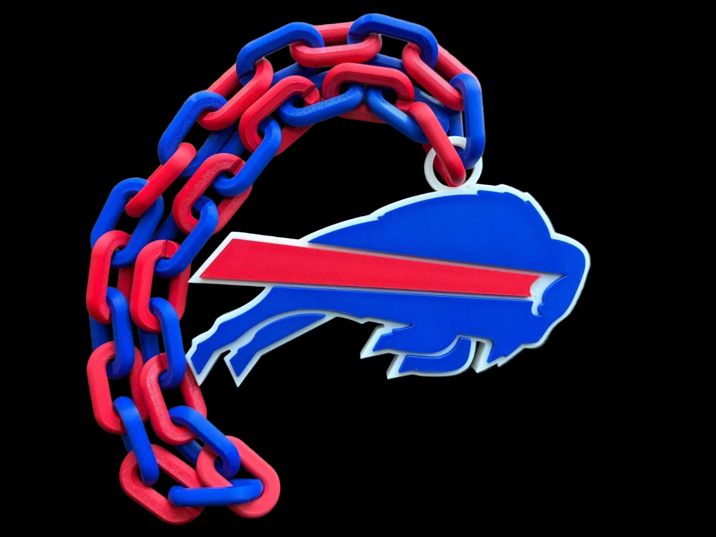 Buffalo Bills Logo Oversized Necklace, Pendant Chain [Made To Order]