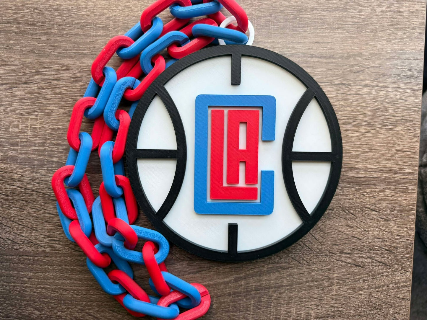 Los Angeles Clippers Oversized Necklace, Pendant Chain