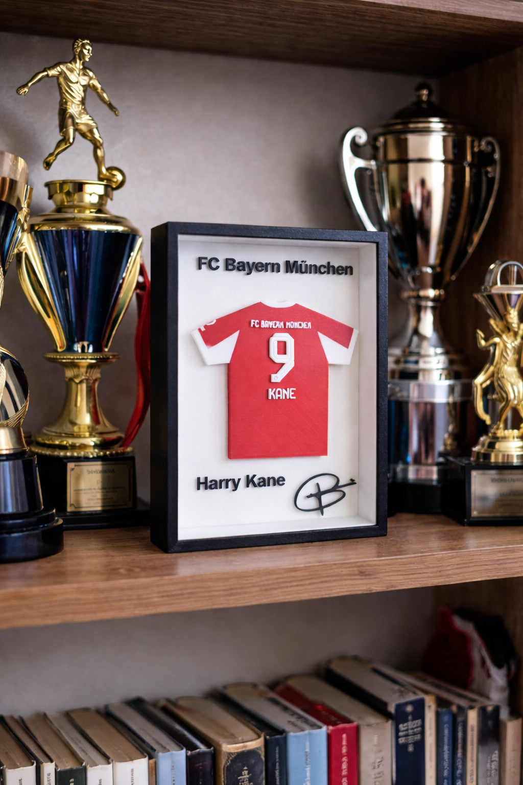 FC Bayern München – Harry Kane #9 Framed 3D Jersey Display (Collector’s Edition)