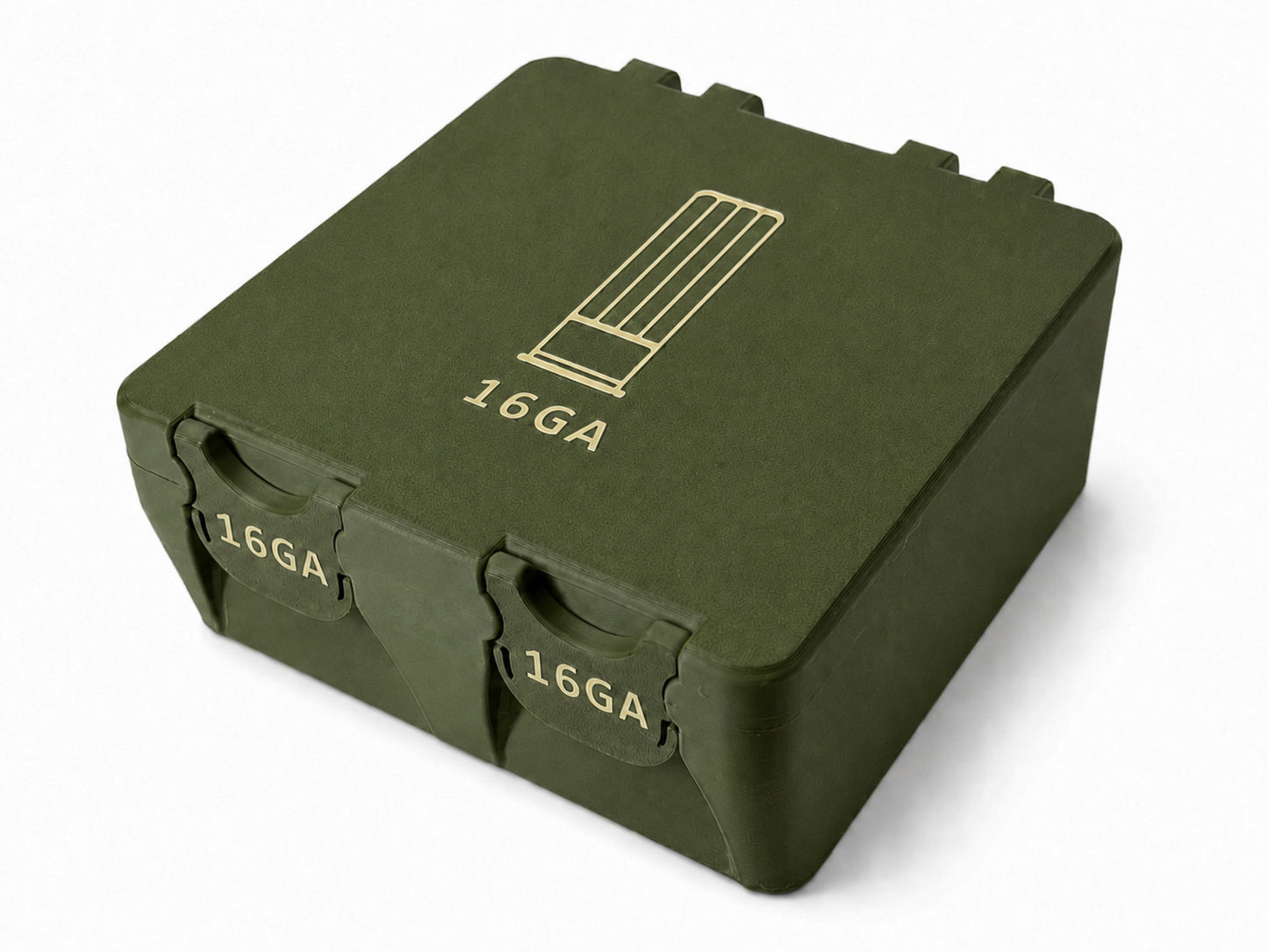 16 Gauge Ammo Box - Fits Up to 3 Inch Shells – 30 Rounds - Snap Close Storage