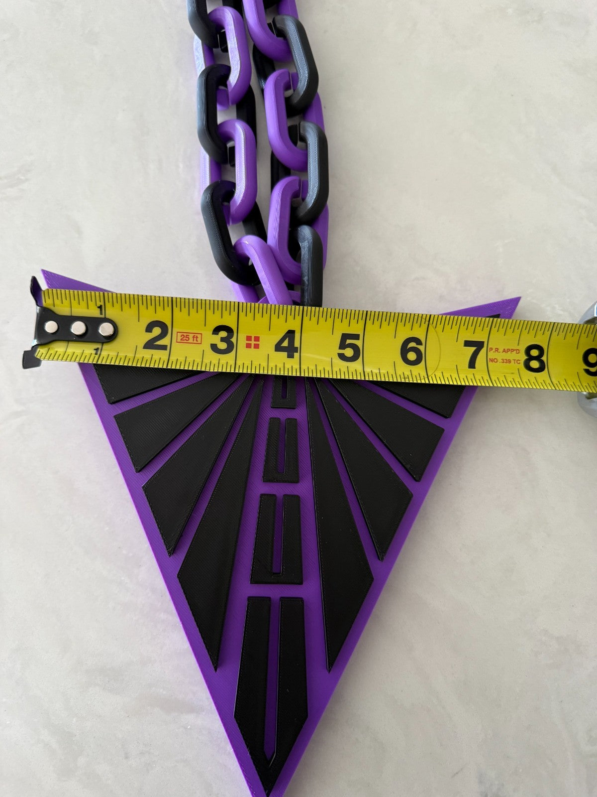 Golden State Valkyries Oversized Necklace, Hype Chain WNBA HandMade 3D Printed