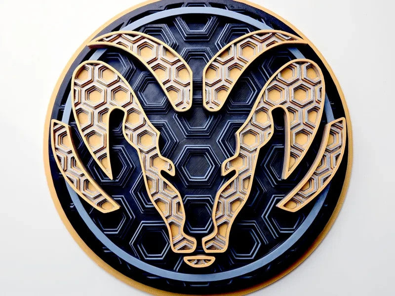 Car Companies Wall Art Or Display 3D printed Dimensional Mosaic