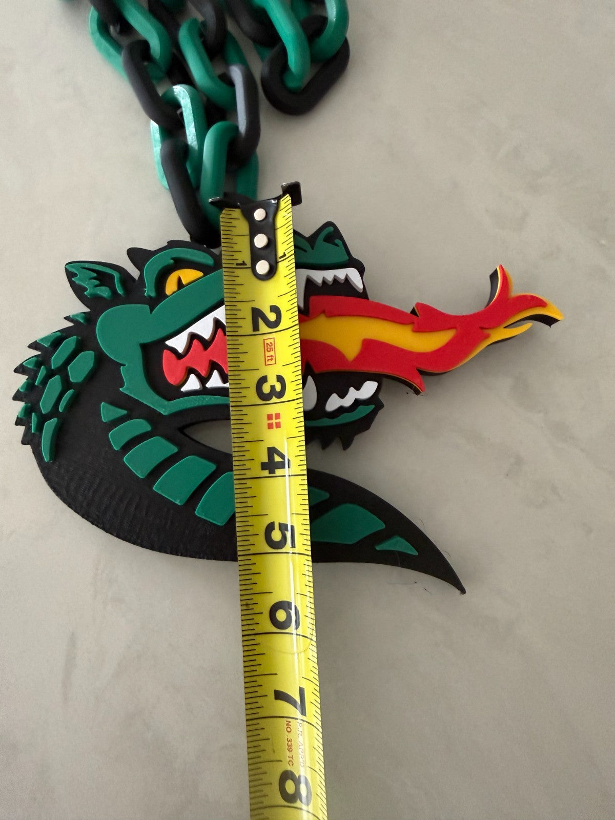 UAB Blazers Logo Necklace Turnover Chain HandMade 3D Printed