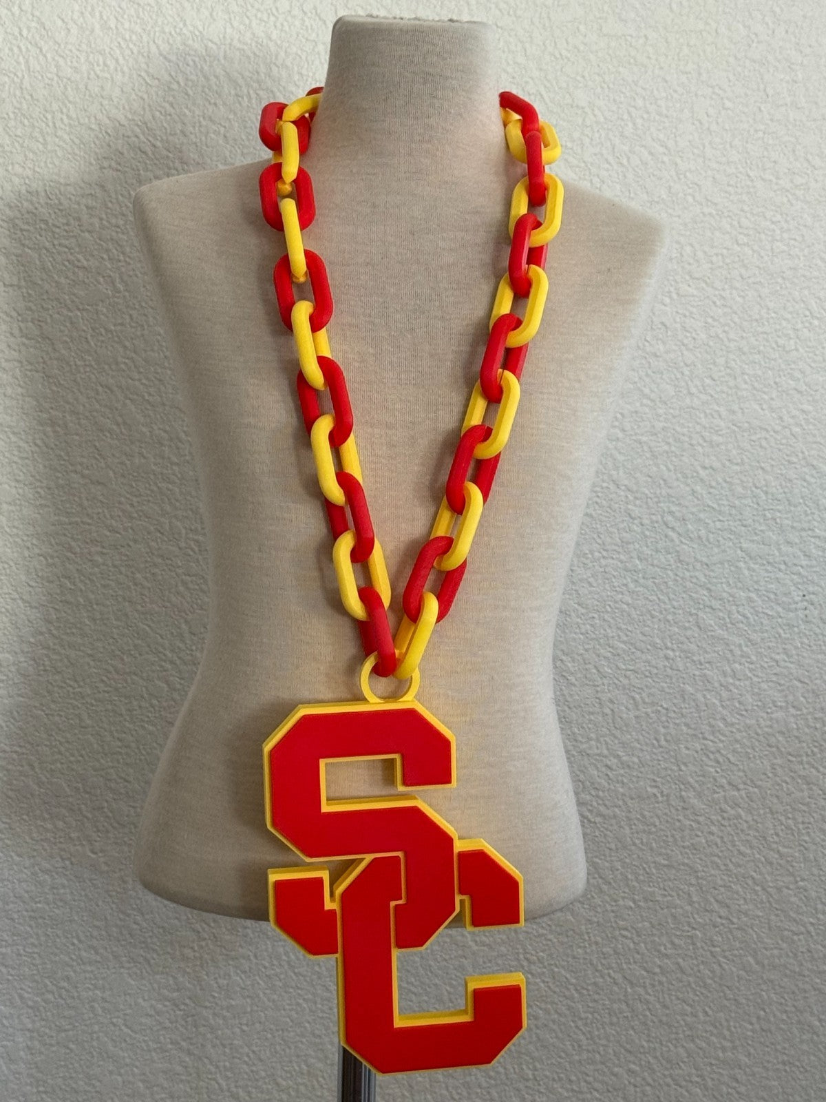 USC Fighting Trojans Oversize Cain Necklace "Fight On"