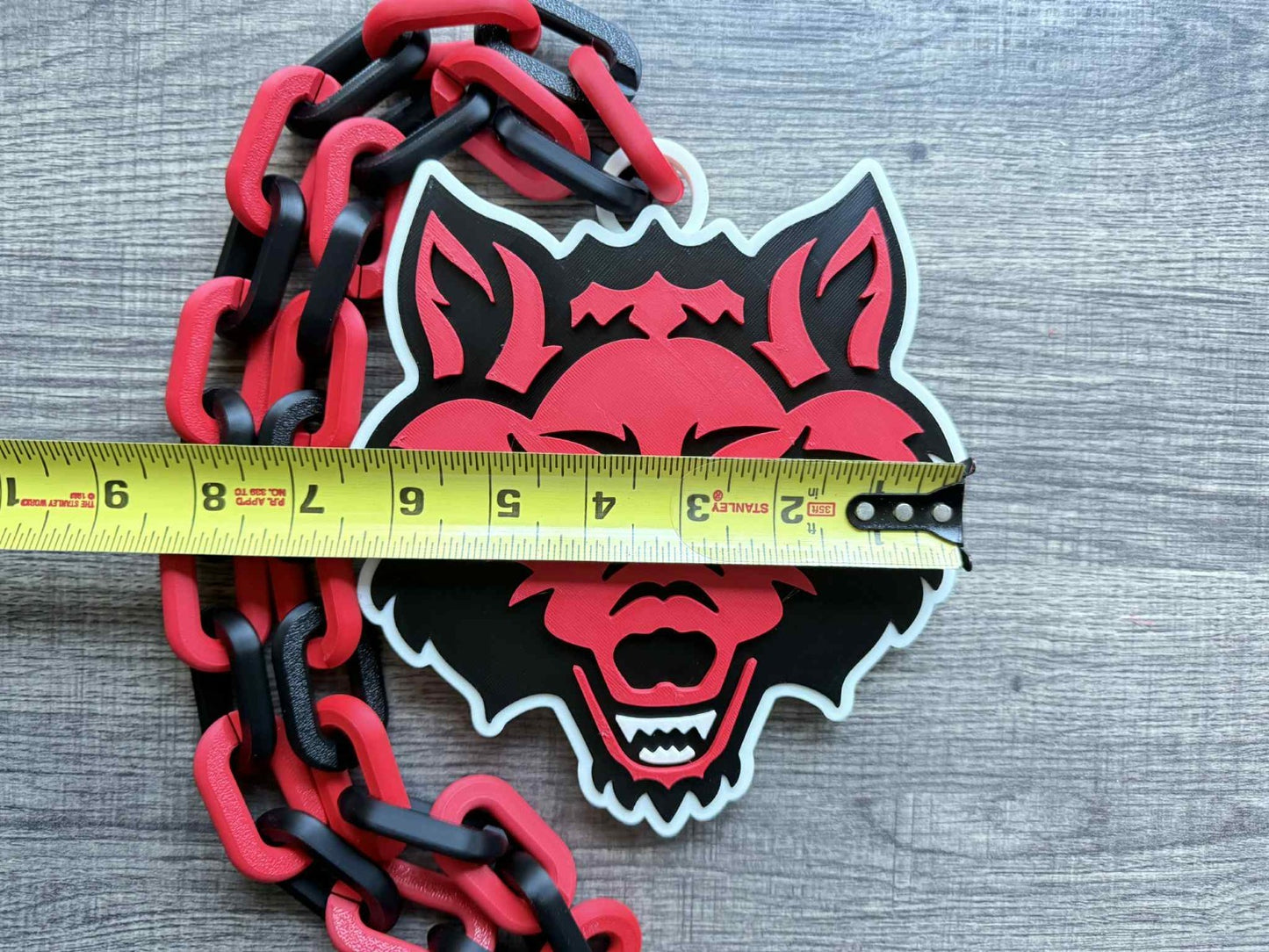 Arkansas State Red Wolves Oversized Necklace, Hype Chain