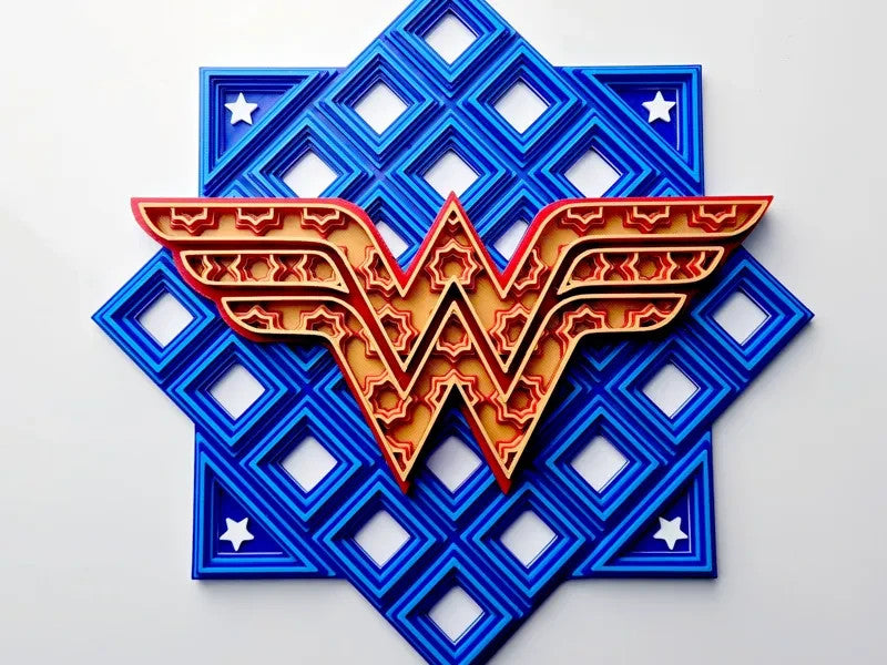 DC Comics Wall Art Or Display 3D printed Grid Mosaic
