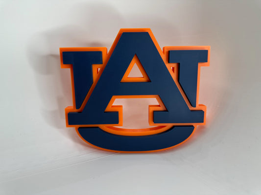 Auburn Tigers Logo 1966 3D Printed Logo Wall Sign