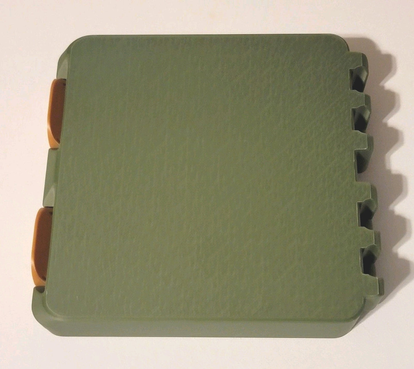 3D Printed 9mm Ammo Box Snap Lock 100 rd Large Storage Olive Green / Gold Combo