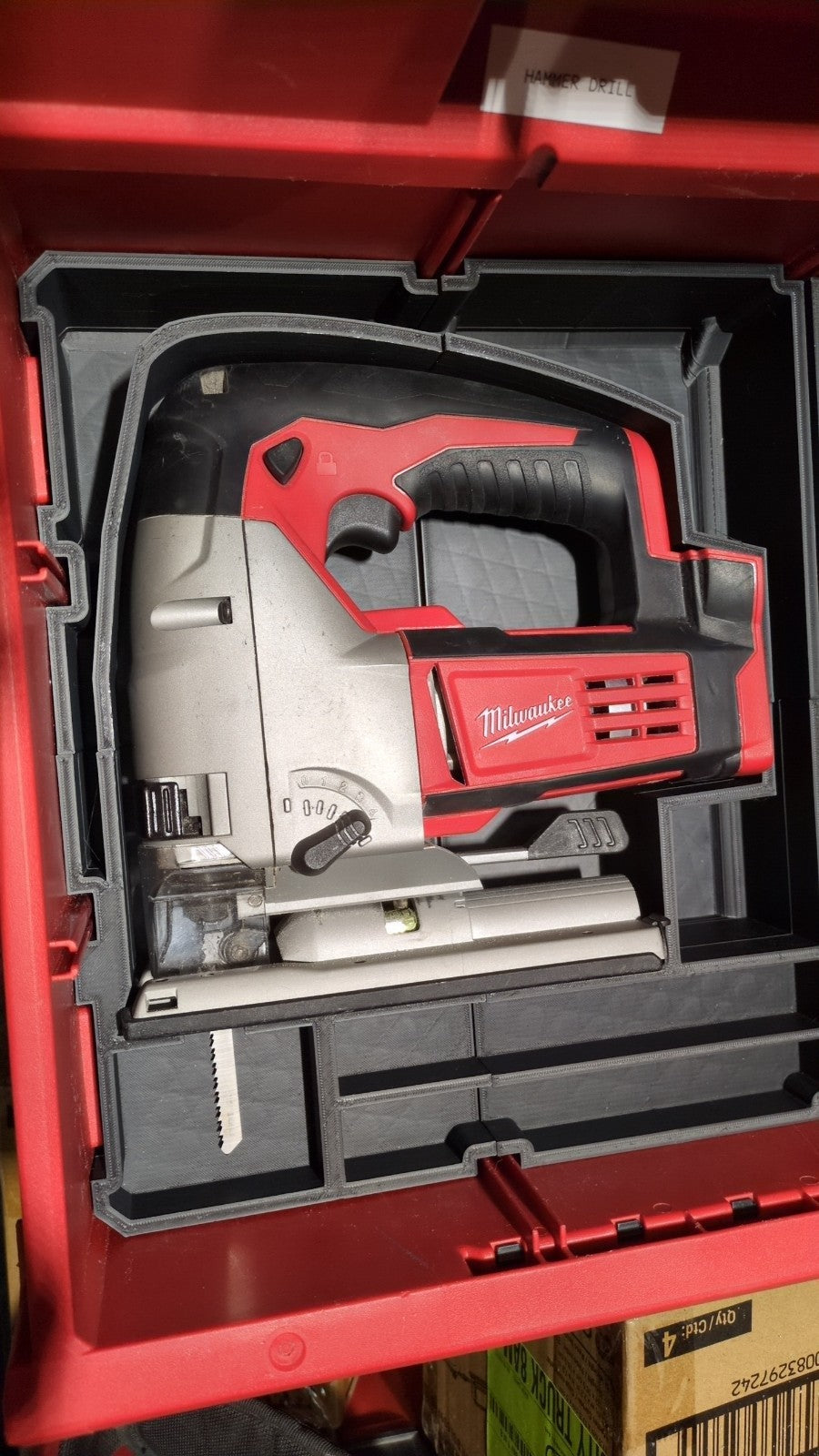 Fits Milwaukee M18 Jigsaw Non-FUEL PACKOUT Drawer Insert (Insert Only)