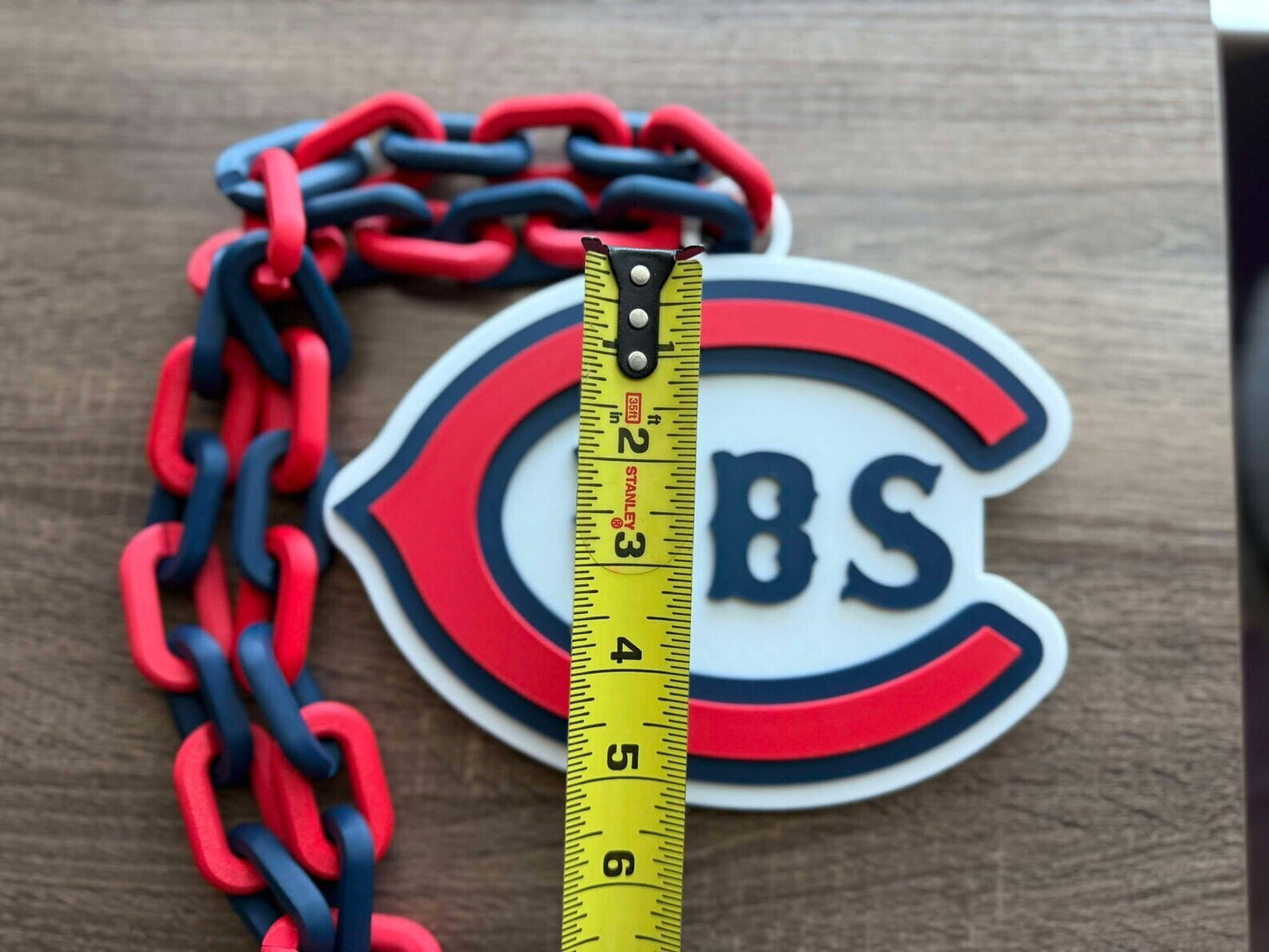 Chicago Cubs 3D Printed Sports Chain, Necklace