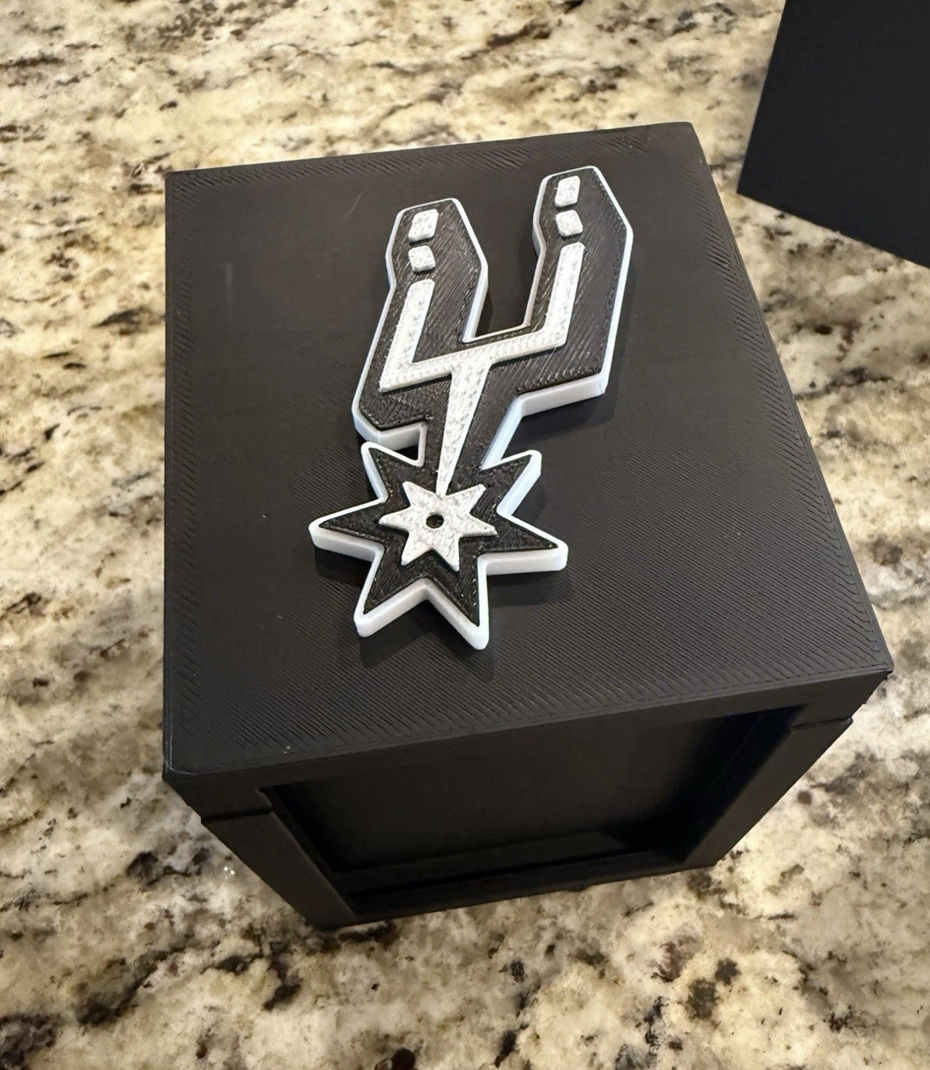 San Antonio Spurs Top Loader Deck Box Fits 45 Standard Top Loaders 3d Print