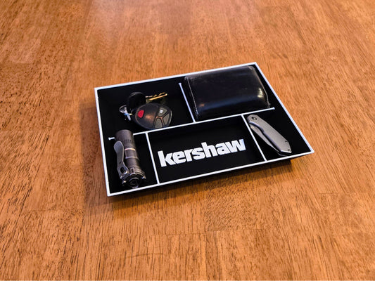 Kershaw EDC Dump Tray 3D Printed Valet Desk Organizer Nightstand Catchall