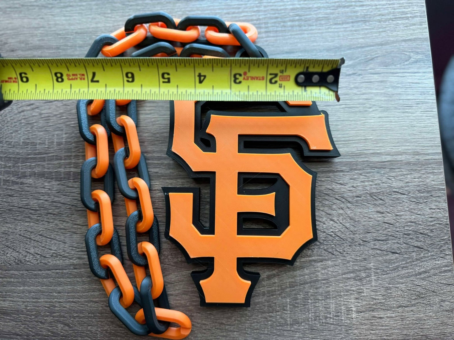 San Francisco Giants SF 3D Printed Sports Chain, Hype Chain [Made to Order]
