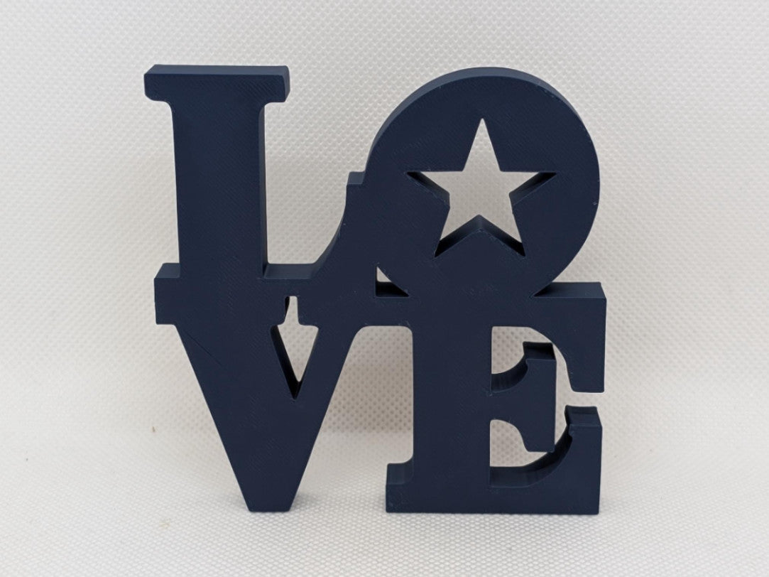 Dallas Cowboys Love Park Sign - LOVE sign 3D Printed Wall Sign