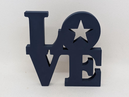 Dallas Cowboys Love Park Sign - LOVE sign 3D Printed Wall Sign