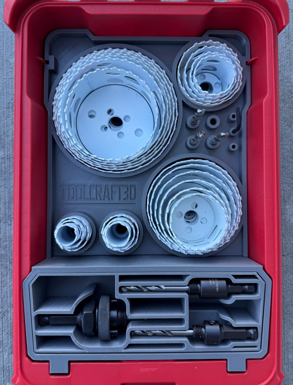Insert for Milwaukee HOLE DOZER 28pc Hole Saw Bit Set & Packout Organizer