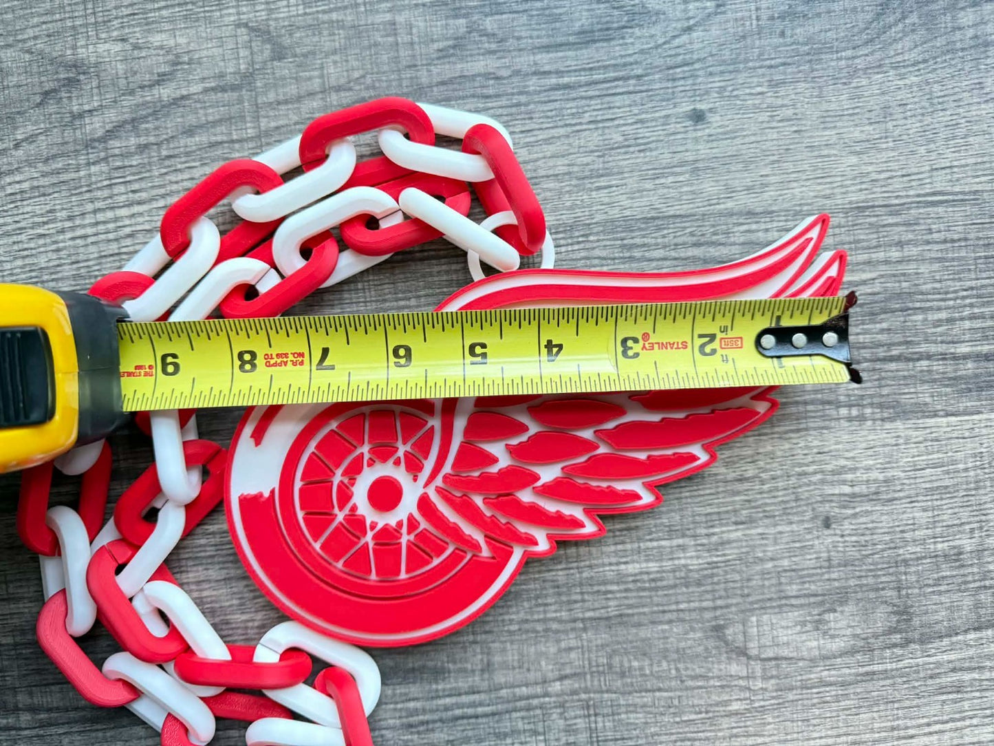 Detroit Red Wings Oversized Necklace, Hype Chain