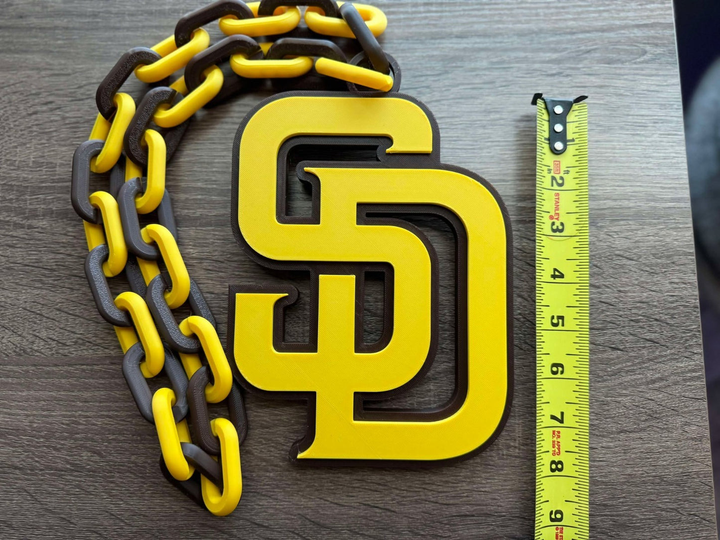 San Diego Padres 3D Printed Sports Chain, Necklace