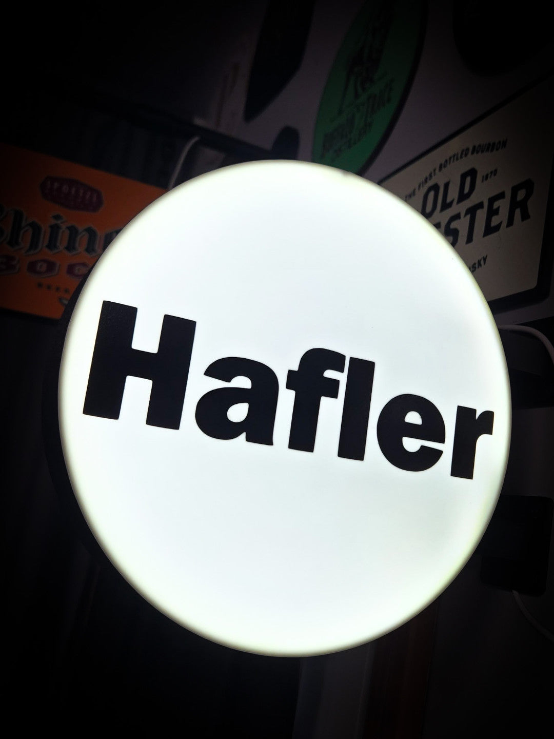 HAFLER AUDIO 12 Inch Light Box LED Sign 3D Printed Wall Decor Man Cave Garage