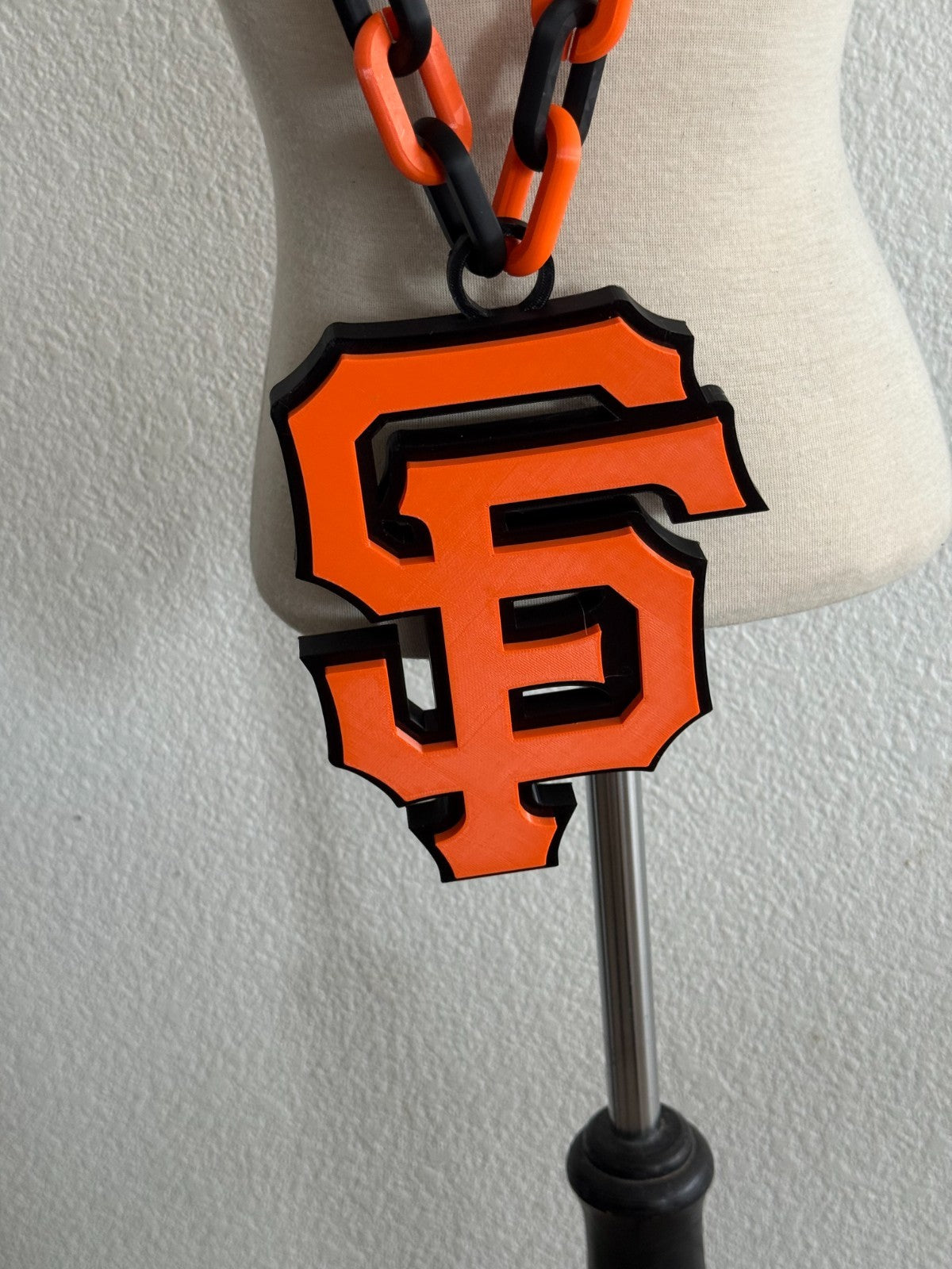 San Francisco Giants Oversized Necklace Pendant Handmade 3D Printed