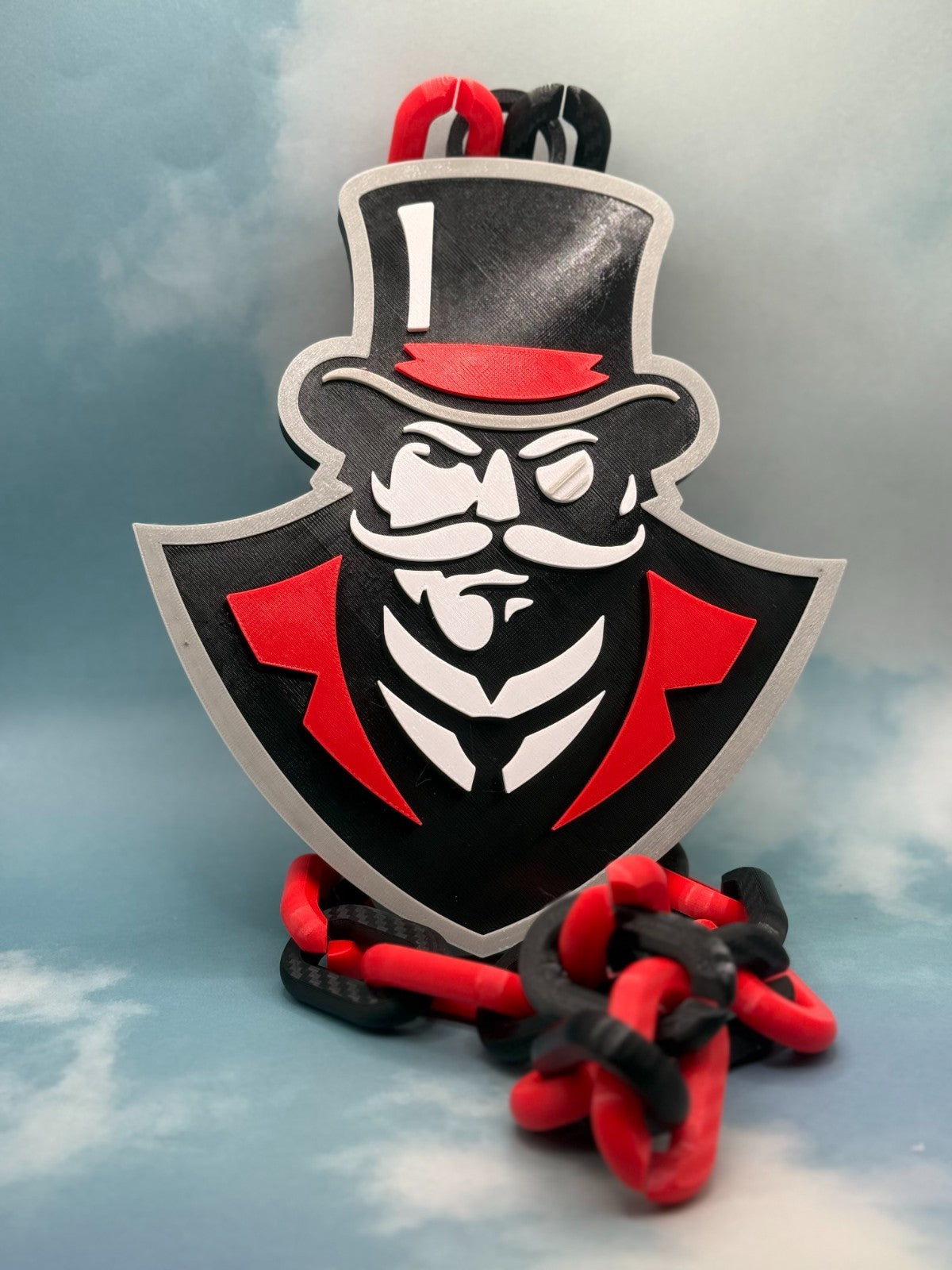 Austin Peay Governors Oversized Necklace, Fan Hype Chain, Let's Go Peay!