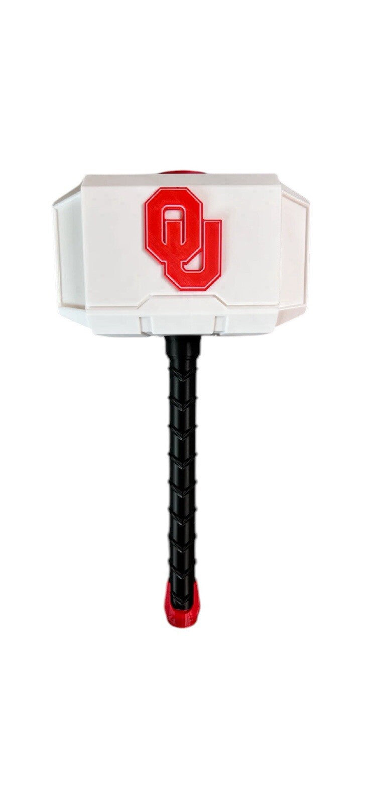 Oklahoma Sooners NCAA Mjolnir Thor Hammer. 3D Printed Fan Art