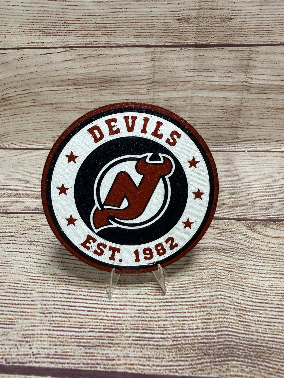 New Jersey Devils Custom Drink Coasters Set Of 4, Also Sets Of 6 & 8