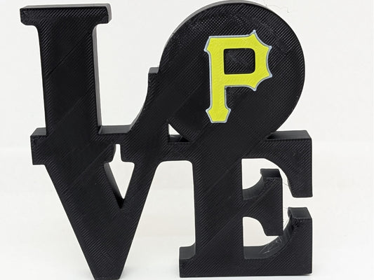 Pittsburgh Pirates Love Park Sign 3D Printed Wall Sign