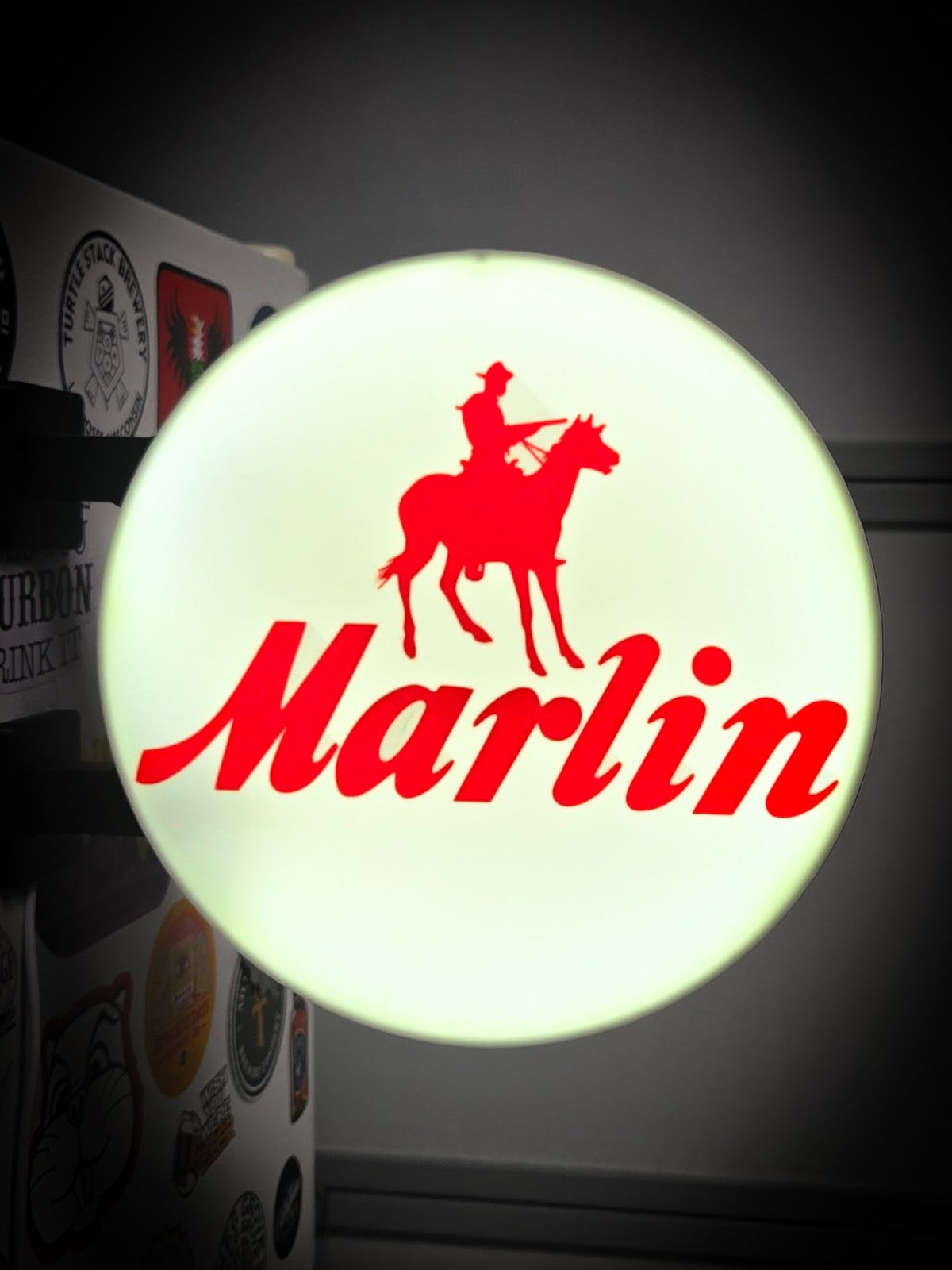 MARLIN Firearms 12 Inch Light Box LED Sign 3D Printed Wall Decor Man Cave Garage