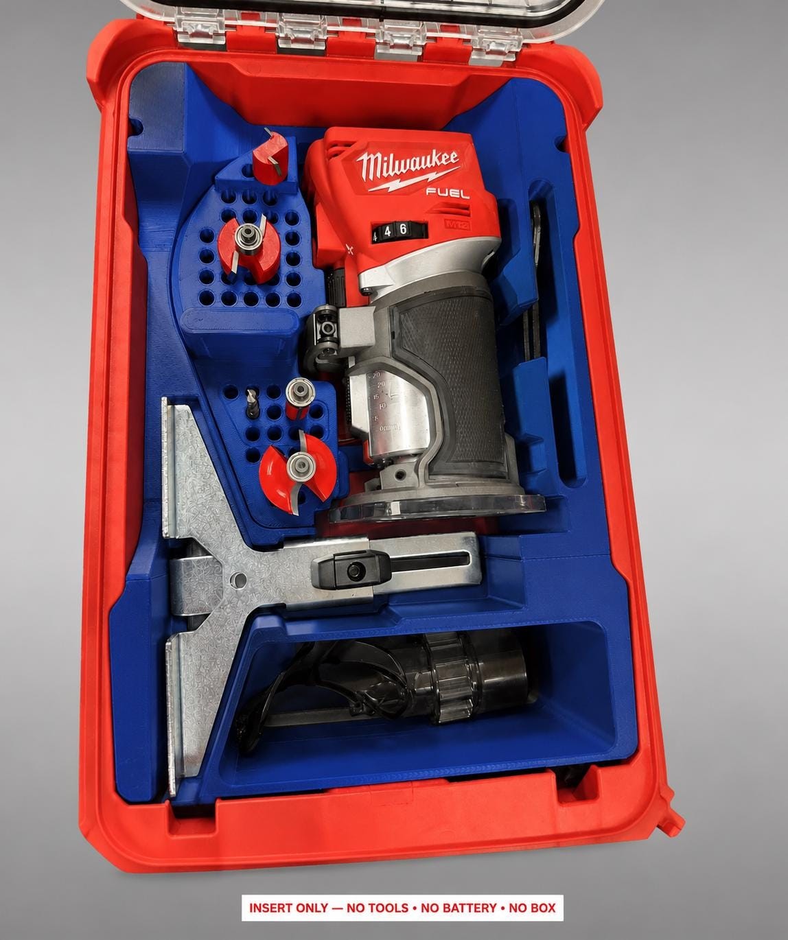 Milwaukee Packout Insert for M18 Fuel Compact Router | 3D Printed Organizer