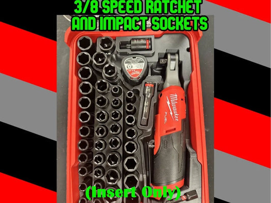 Milwaukee M12 FUEL 3/8 in HIGH SPEED Ratchet Impact Socket PACKOUT Insert Only