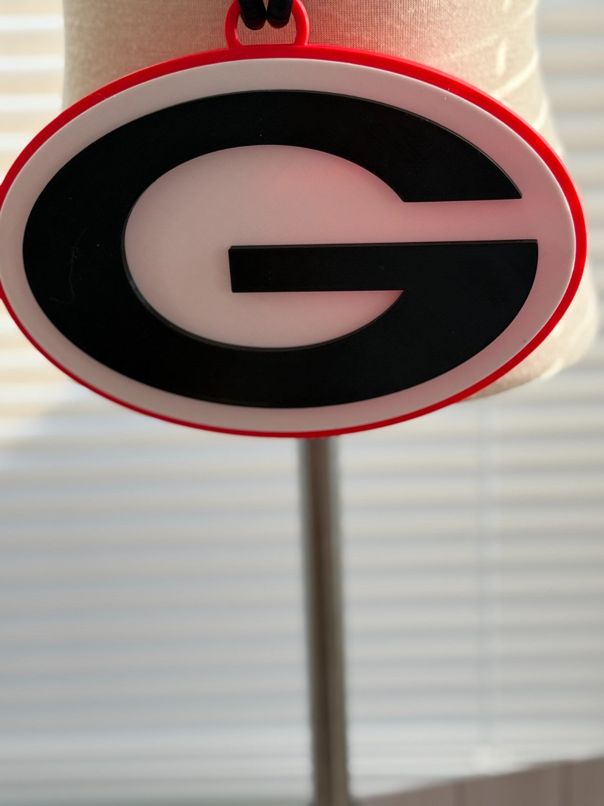 Georgia Bulldogs Logo Oversized Necklace, Hype Pendant Chain