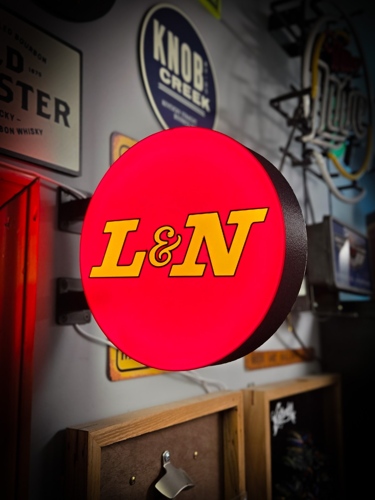 L&N Louisville & Nashville 12 Inch Light Box LED Sign 3D Printed Wall Decor
