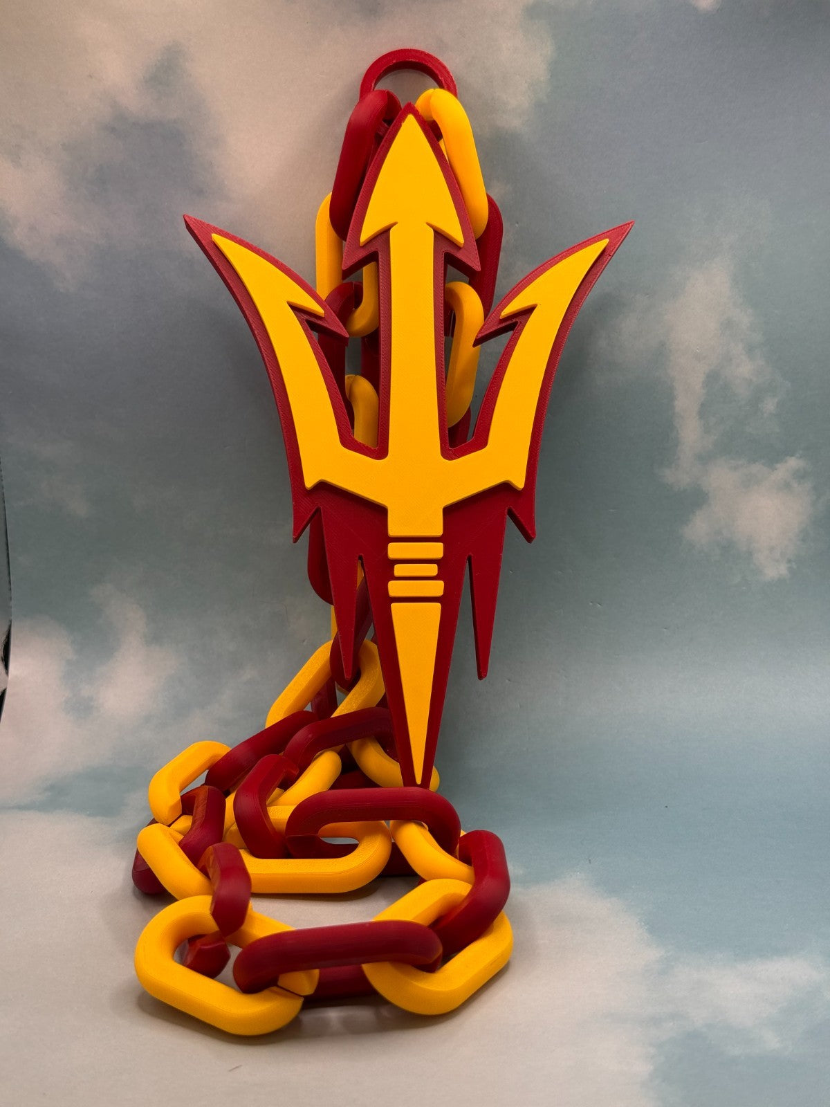Arizona State Sun Devils Oversized Necklace, Chain "Fear The Fork"