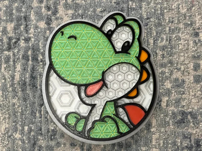 Mario Brothers Characters Wall Art Or Display 3D printed Dimensional Mosaic