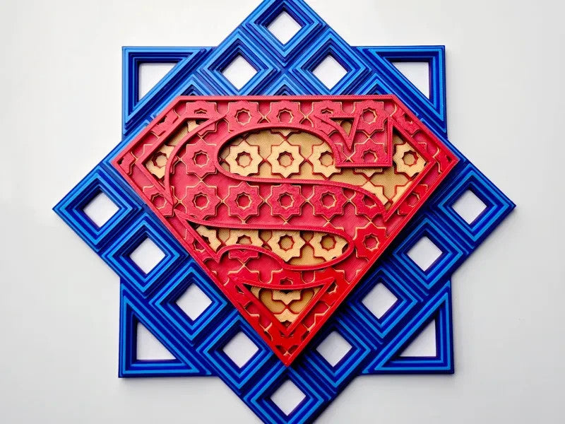 DC Comics Wall Art Or Display 3D printed Grid Mosaic