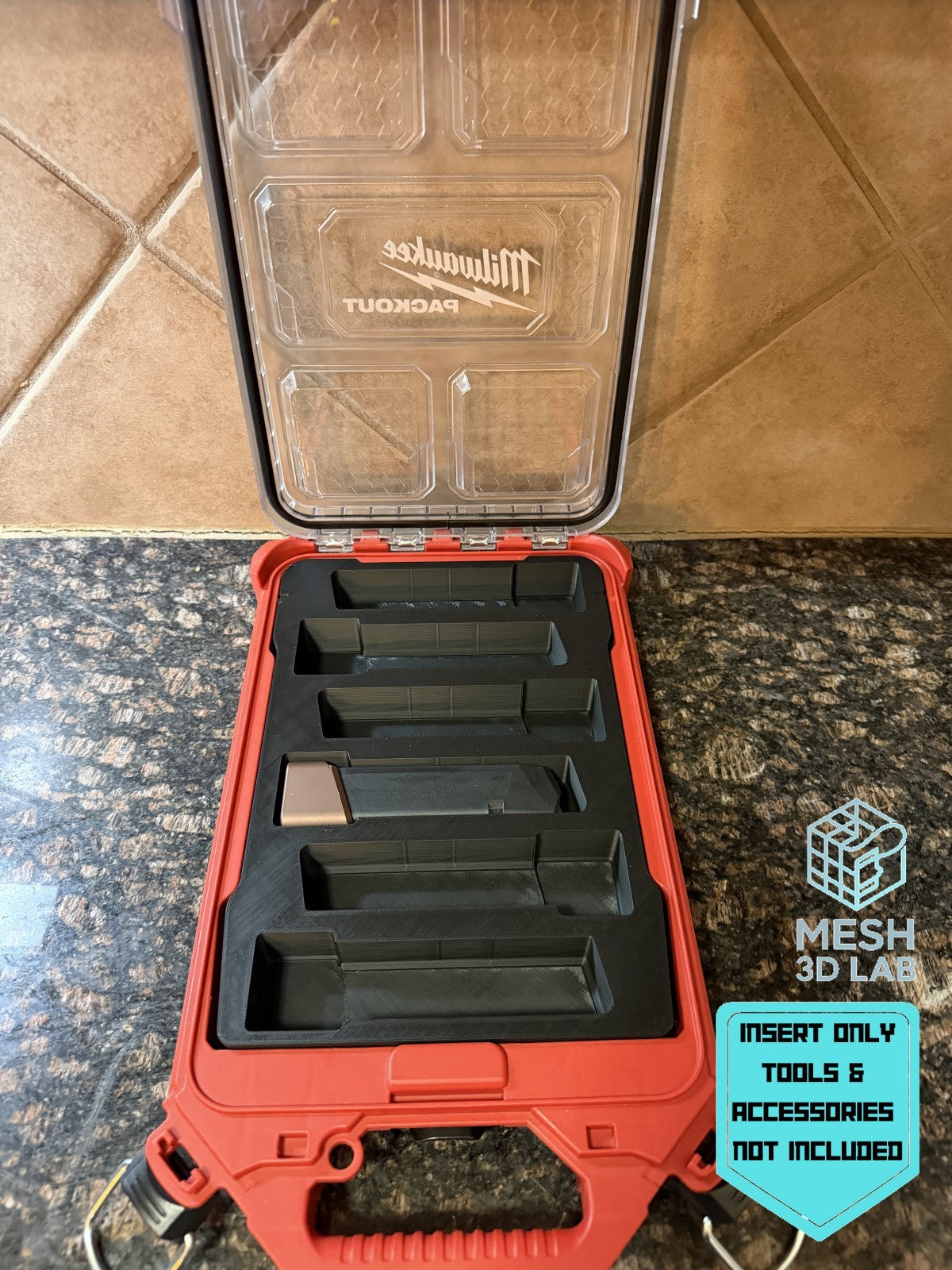 9mm Extended Magazine Holder PACKOUT Low Profile Bin Insert (Insert Only)