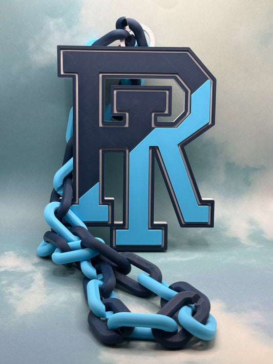 Rhode Island Rams Oversized Logo Necklace Hype Chain HandMade 3D Printed