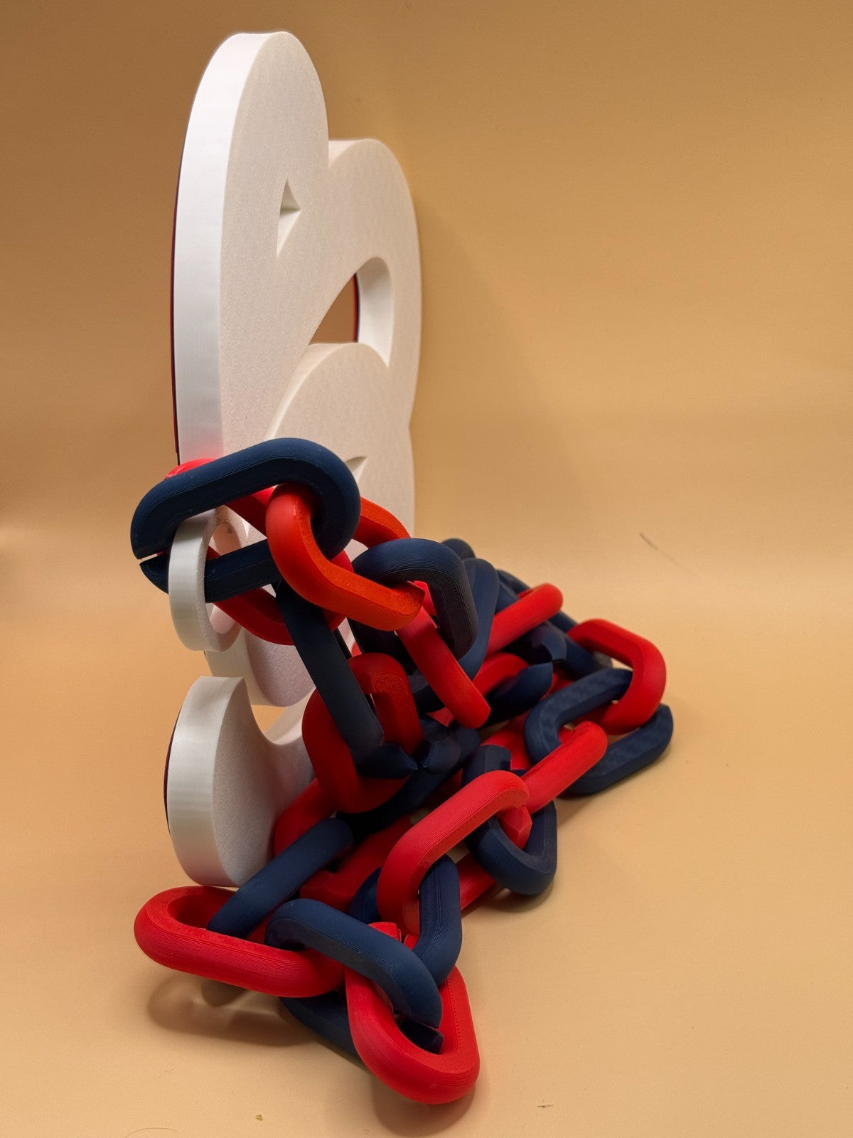Washington Nationals Oversized Logo Necklace Turnover Chain HandMade 3D Printed
