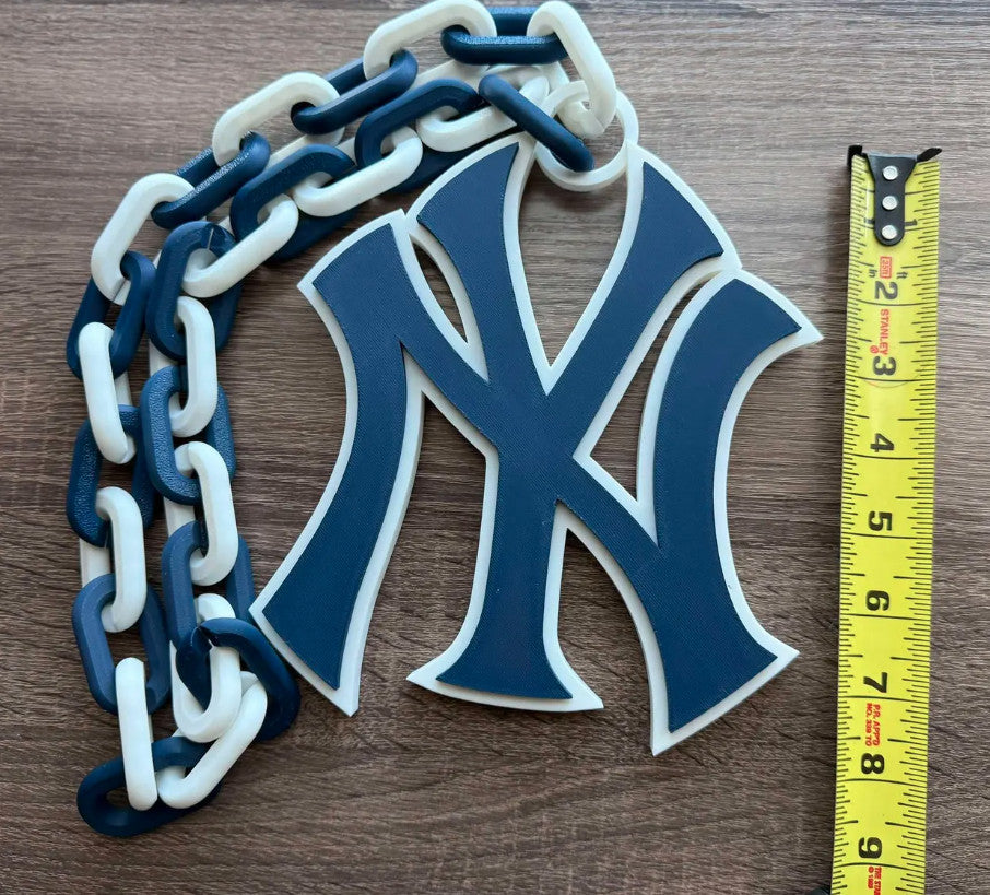 New York Yankees 3D Printed Sports Chain, Necklace [Made To Order]