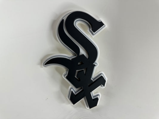 Chicago White Sox Logo 1991 3D Printed Logo Wall Sign