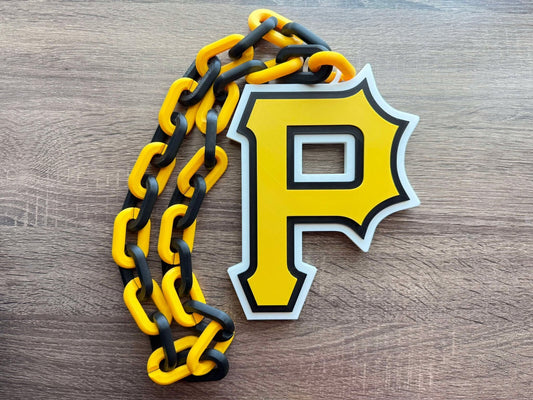 Pittsburgh Pirates Oversized Necklace, Hype Chain [Made To Order]