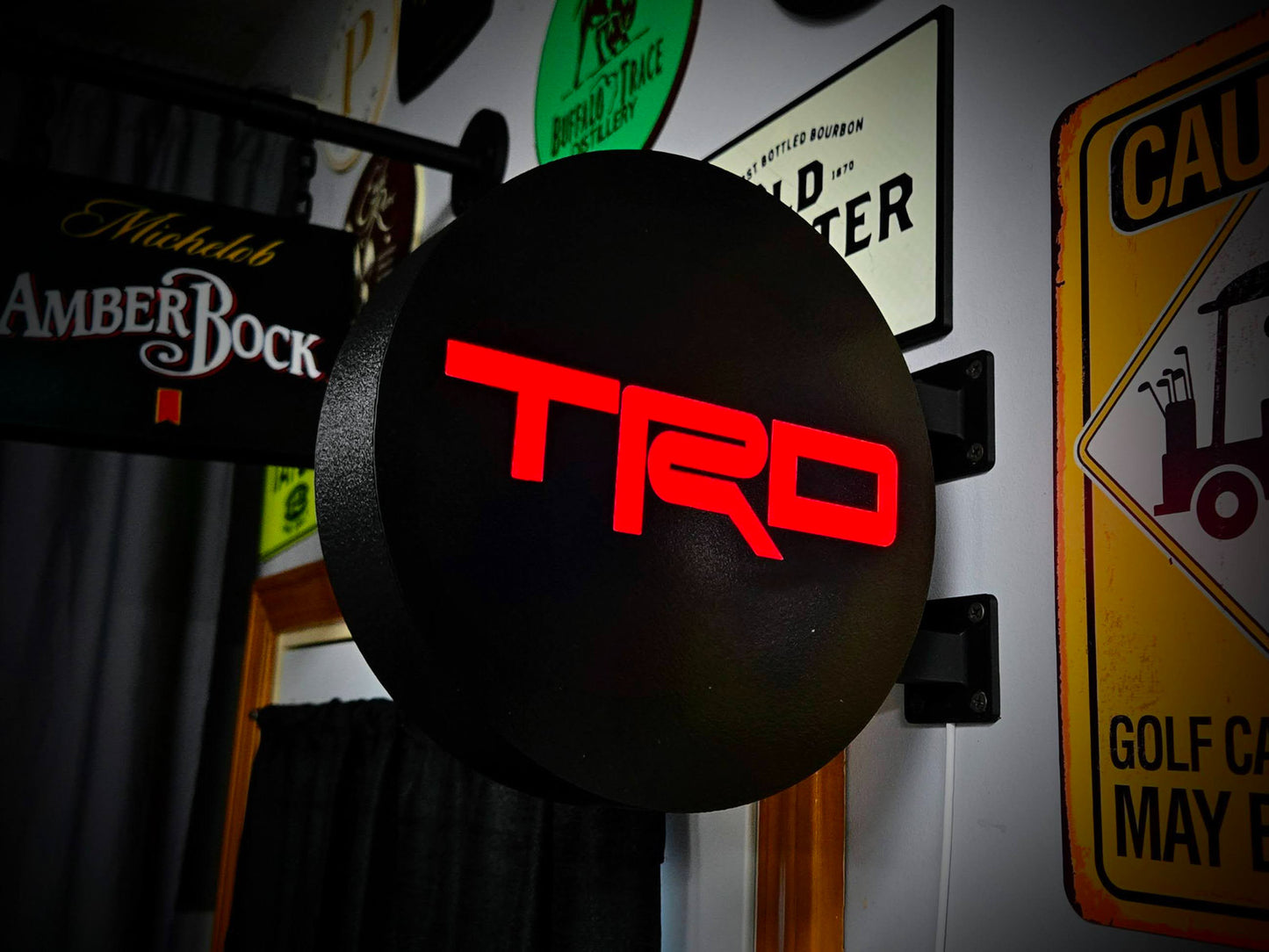 Toyota TRD 12 Inch Light Box LED Sign 3D Printed Wall Decor Man Cave Garage